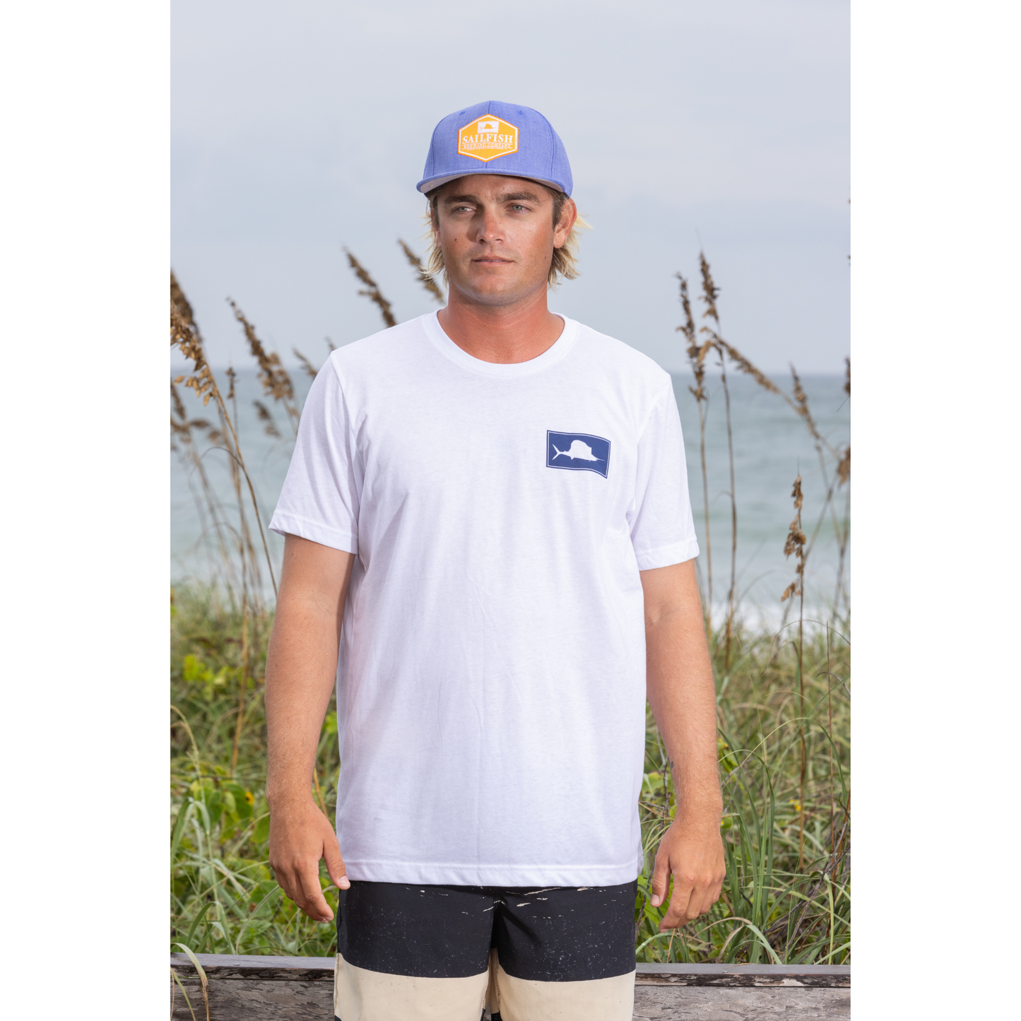 Sailfish White Short Sleeve T-Shirt
