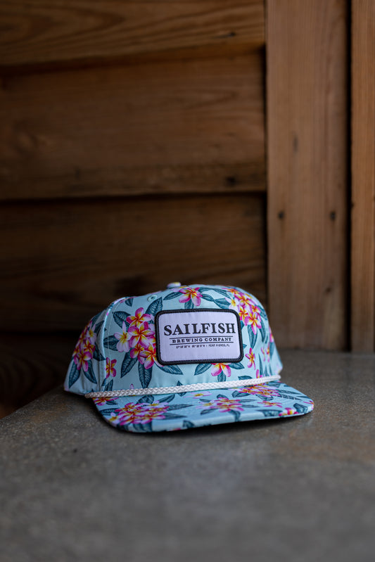 Floral Print Sailfish Brewing Co Hat